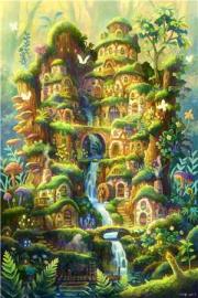 朝霧看花時，晚來愛歸遲